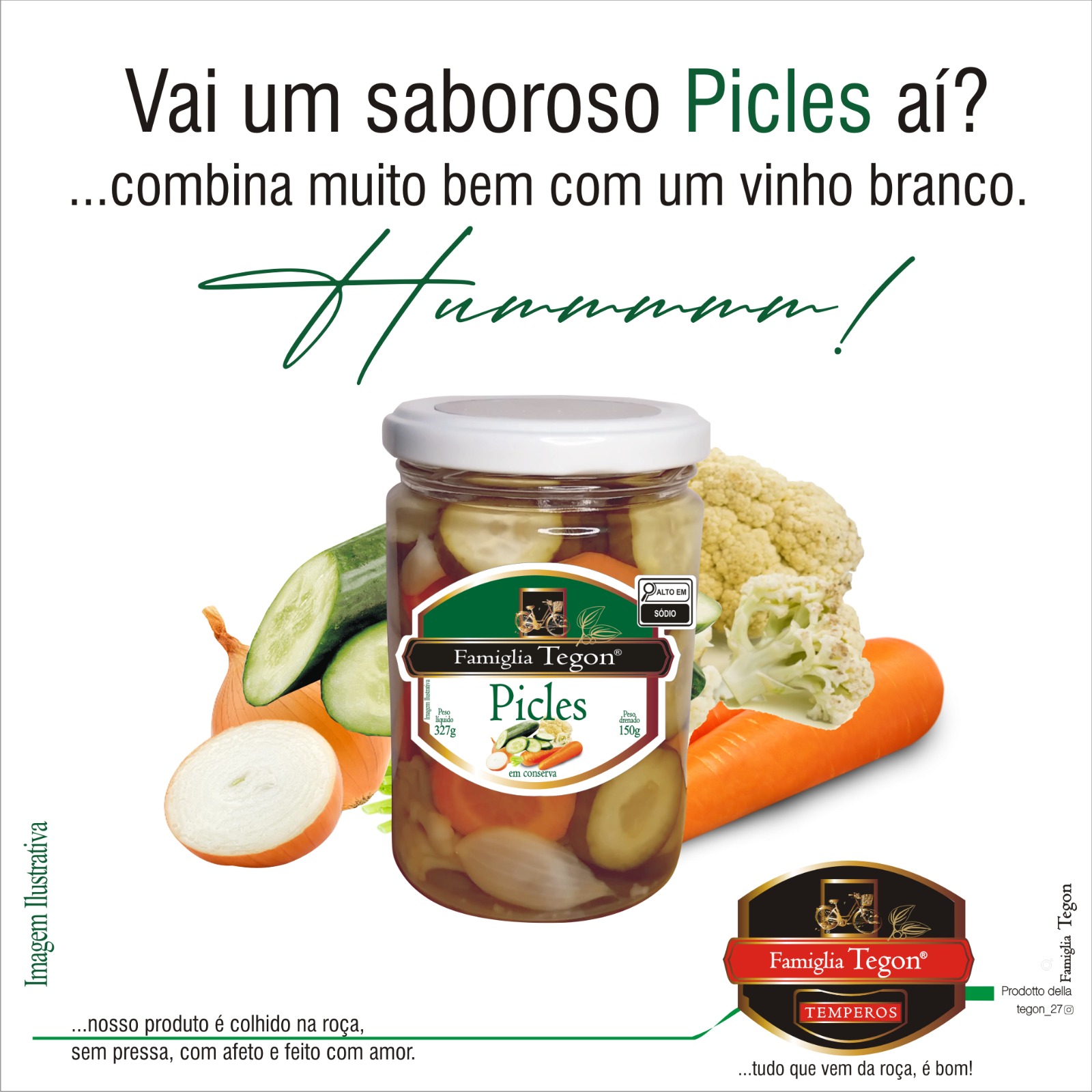Picles Misto em conserva — Famiglia Tegon